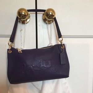 Coach Purple Leather Purse
